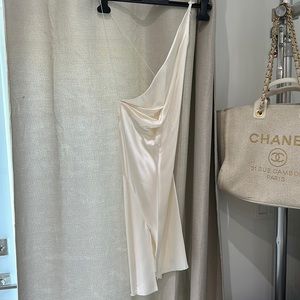 White one shoulder dress